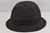 Authentic GUCCI Vintage Bucket Hat GG Canvas Leather Size M Brown 0065K