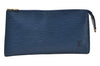 Authentic Louis Vuitton Epi Pochette Accessoires Pouch Blue M52945 LV 0066J