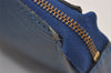 Authentic Louis Vuitton Epi Pochette Accessoires Pouch Blue M52945 LV 0066J