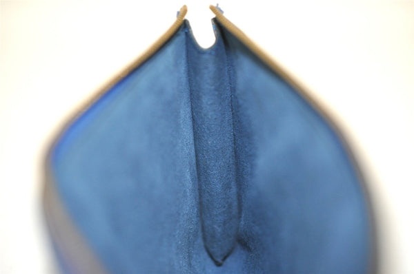 Authentic Louis Vuitton Epi Pochette Accessoires Pouch Blue M52945 LV 0066J