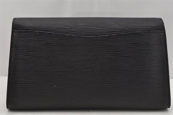 Authentic Louis Vuitton Epi Arts Deco Clutch Hand Bag Black M52632 LV 0069J