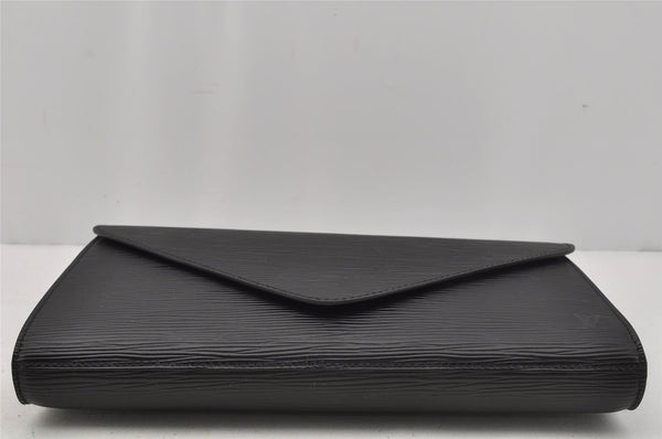Authentic Louis Vuitton Epi Arts Deco Clutch Hand Bag Black M52632 LV 0069J