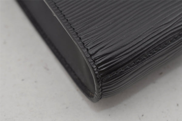 Authentic Louis Vuitton Epi Arts Deco Clutch Hand Bag Black M52632 LV 0069J