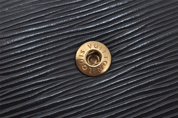 Authentic Louis Vuitton Epi Arts Deco Clutch Hand Bag Black M52632 LV 0069J