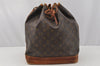Authentic Louis Vuitton Monogram Noe Shoulder Drawstring Bag M42224 LV 0071J