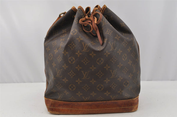 Authentic Louis Vuitton Monogram Noe Shoulder Drawstring Bag M42224 LV 0071J