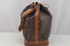 Authentic Louis Vuitton Monogram Noe Shoulder Drawstring Bag M42224 LV 0071J