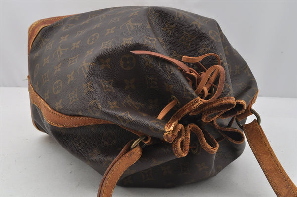 Authentic Louis Vuitton Monogram Noe Shoulder Drawstring Bag M42224 LV 0071J