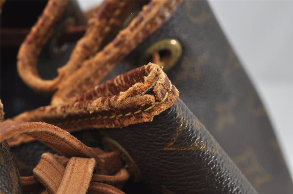 Authentic Louis Vuitton Monogram Noe Shoulder Drawstring Bag M42224 LV 0071J