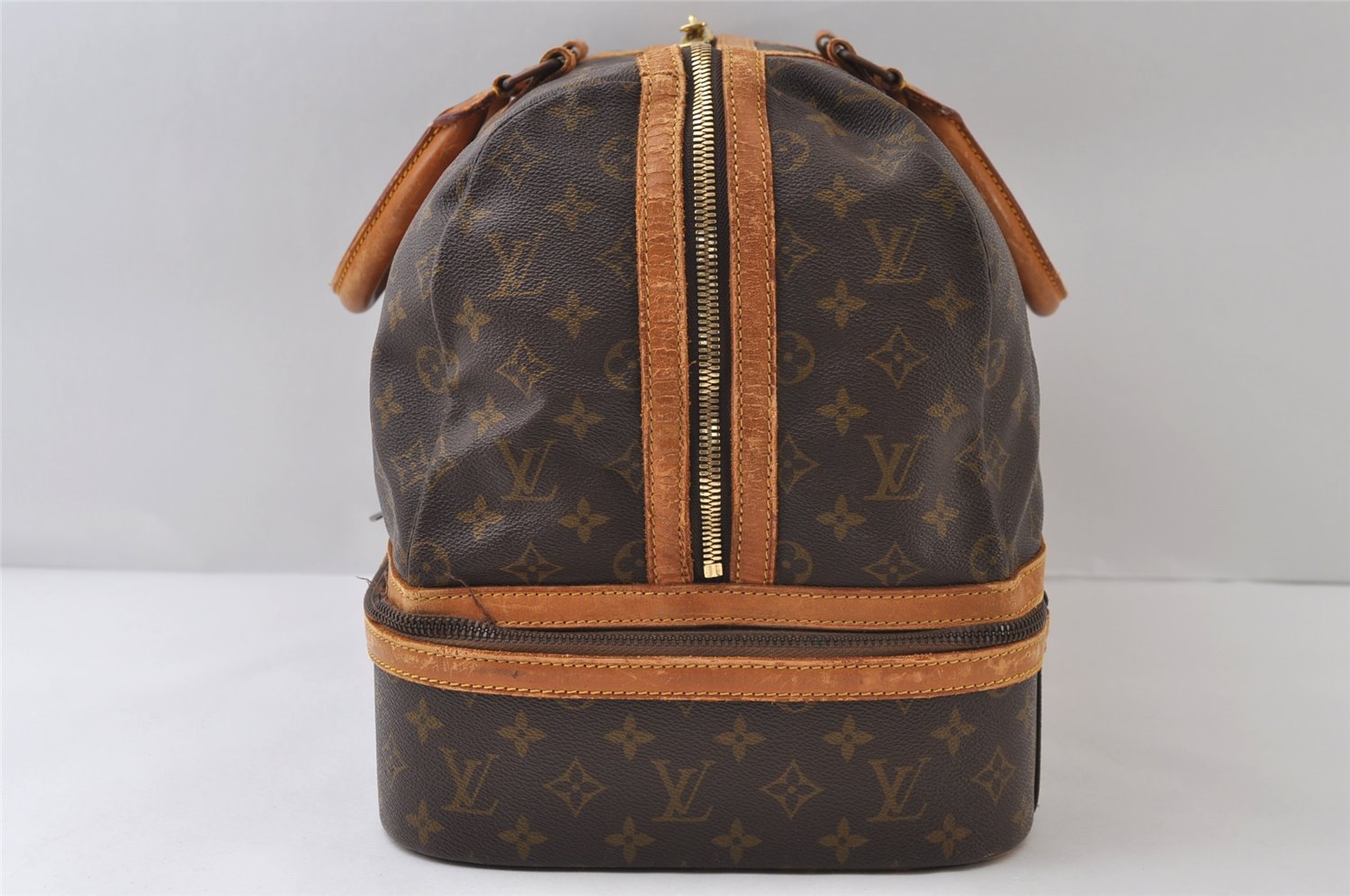 Authentic Louis Vuitton Monogram Sac Sport Travel Hand Bag Old Model LV 0072J