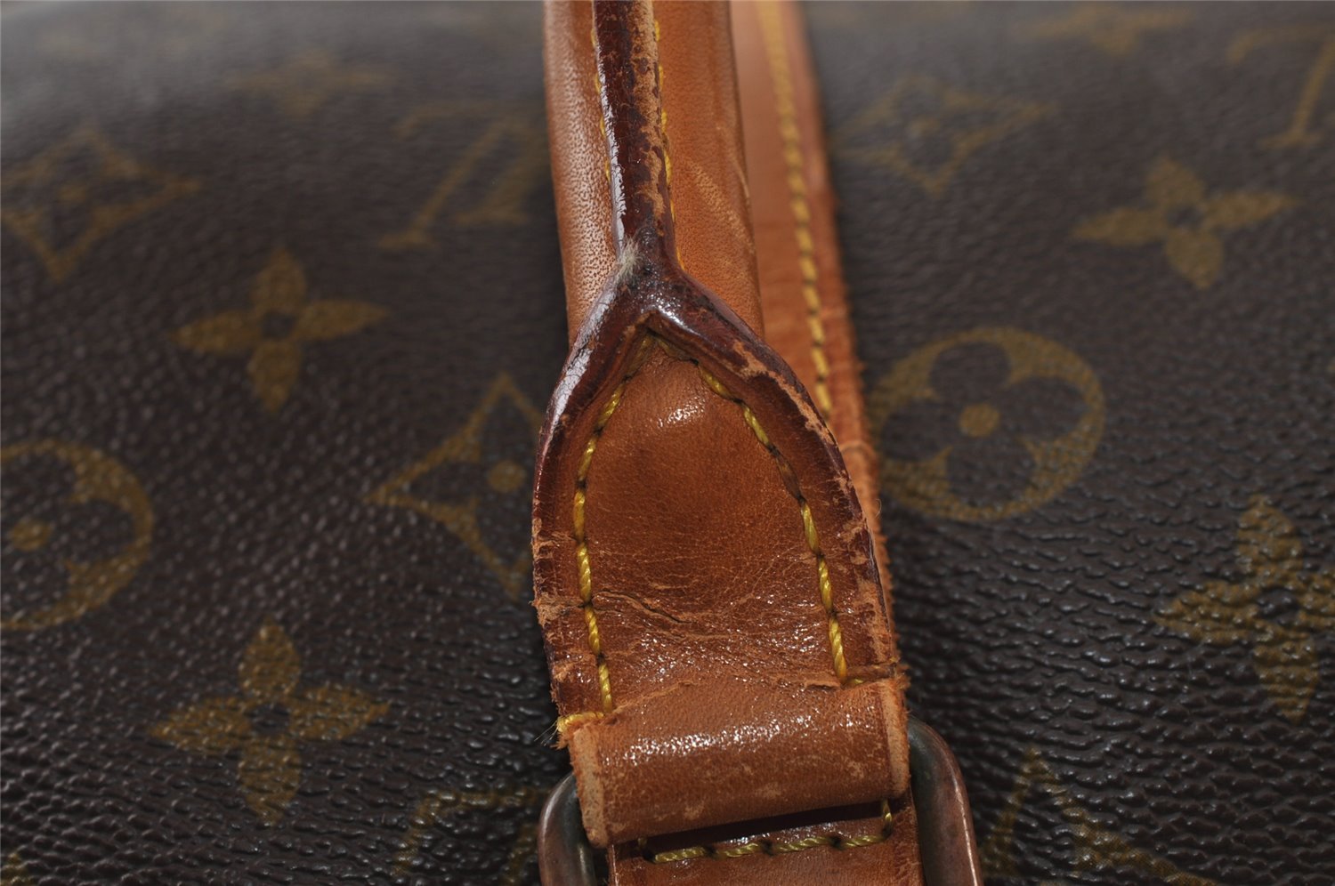 Authentic Louis Vuitton Monogram Sac Sport Travel Hand Bag Old Model LV 0072J