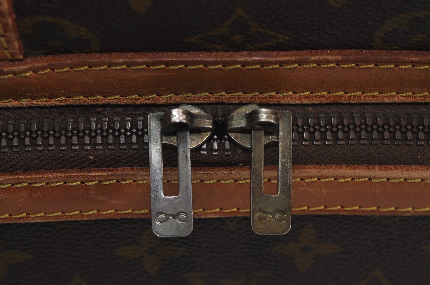 Authentic Louis Vuitton Monogram Sac Sport Travel Hand Bag Old Model LV 0072J