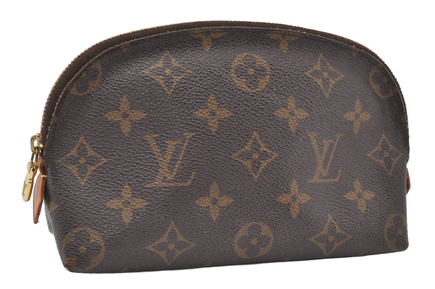 Authentic Louis Vuitton Monogram Pochette Cosmetic Pouch M47515 LV 0073J