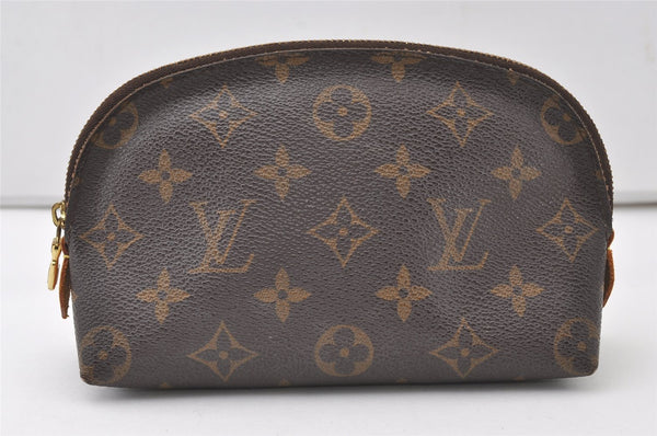 Authentic Louis Vuitton Monogram Pochette Cosmetic Pouch M47515 LV 0073J