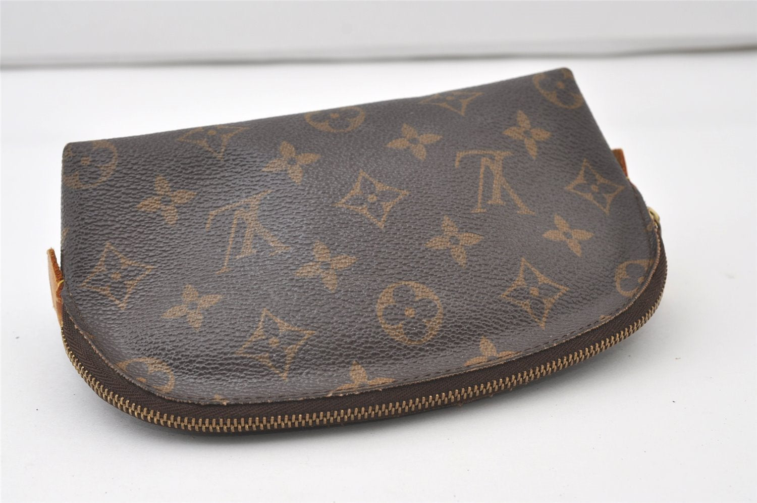 Authentic Louis Vuitton Monogram Pochette Cosmetic Pouch M47515 LV 0073J