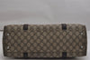 Authentic GUCCI Vintage Shoulder Tote Bag GG PVC Leather 114595 Brown 0073K