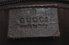 Authentic GUCCI Vintage Shoulder Tote Bag GG PVC Leather 114595 Brown 0073K