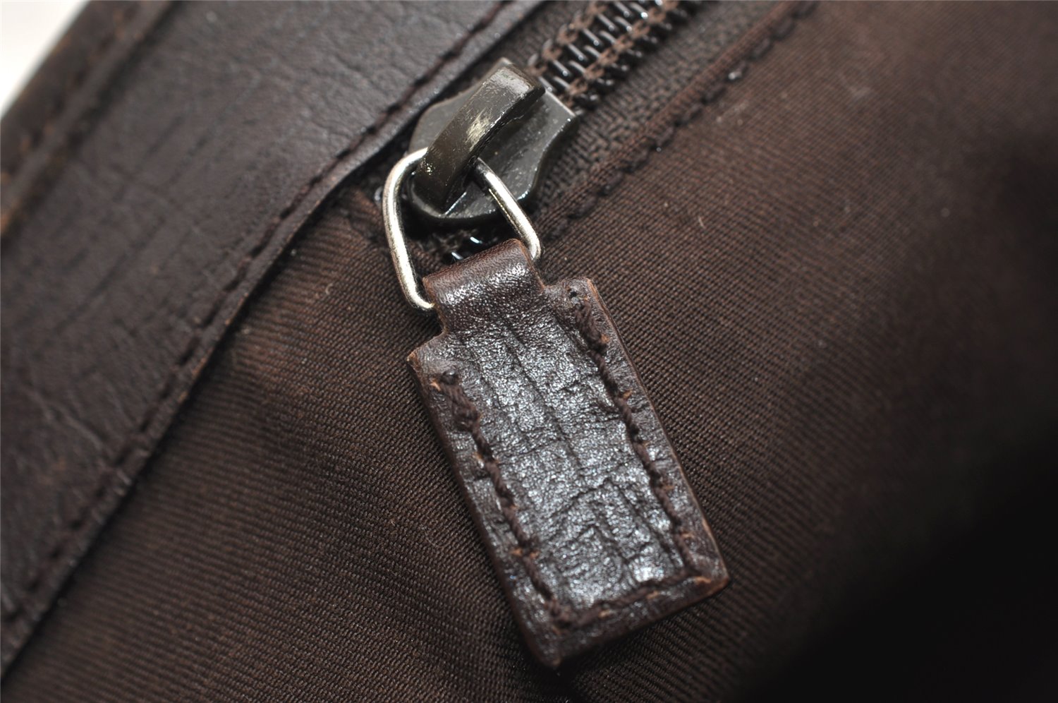 Authentic GUCCI Vintage Shoulder Tote Bag GG PVC Leather 114595 Brown 0073K
