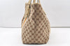 Authentic GUCCI Sherry Line Tote Bag GG Canvas Leather 139260 Brown 0074K