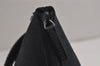 Authentic GUCCI Sherry Line Hand Bag Pouch GG Canvas Leather 141809 Black 0075K