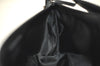 Authentic GUCCI Sherry Line Hand Bag Pouch GG Canvas Leather 141809 Black 0075K