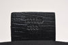 Authentic GUCCI Sherry Line Hand Bag Pouch GG Canvas Leather 141809 Black 0075K