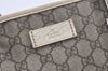 Authentic GUCCI Vintage Shoulder Tote Bag GG PVC Leather 181084 Brown 0076K