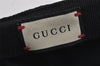 Authentic GUCCI Web Sherry Line Cap GG Canvas Leather Size M 200035 Black 0077K