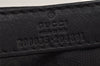 Authentic GUCCI Web Sherry Line Cap GG Canvas Leather Size M 200035 Black 0077K