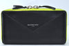 Auth BALENCIAGA Papier Continental Zip Wallet Leather 381226 Black Box 0077M