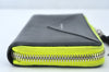 Auth BALENCIAGA Papier Continental Zip Wallet Leather 381226 Black Box 0077M