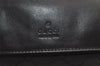 Authentic GUCCI Vintage Waist Body Bag Purse GG Canvas Leather 28566 Black 0078K