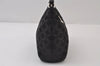 Authentic COACH Op Art Shoulder Hand Bag Purse Canvas Leather Black 0079J