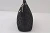 Authentic COACH Op Art Shoulder Hand Bag Purse Canvas Leather Black 0079J