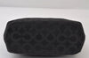 Authentic COACH Op Art Shoulder Hand Bag Purse Canvas Leather Black 0079J