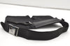 Authentic GUCCI Vintage Waist Body Bag Purse GG Canvas Leather 28566 Black 0079K