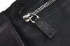 Authentic GUCCI Vintage Waist Body Bag Purse GG Canvas Leather 28566 Black 0079K