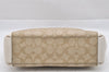 Auth COACH Signature Mini Christie 2Way Hand Bag PVC Leather F58290 Beige 0080J