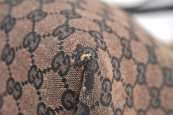 Authentic GUCCI Vintage Shoulder Tote Bag GG Canvas Leather 285768 Brown 0081K