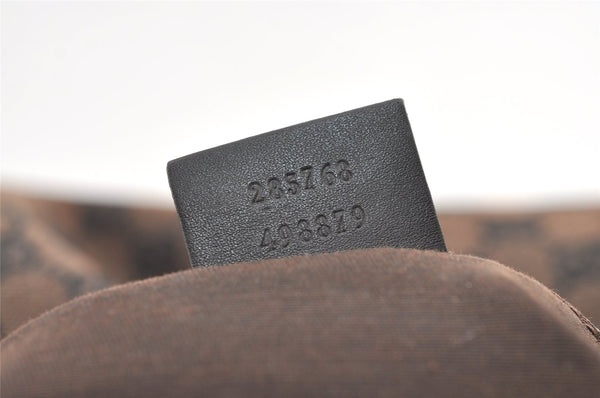 Authentic GUCCI Vintage Shoulder Tote Bag GG Canvas Leather 285768 Brown 0081K