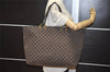 Authentic GUCCI Vintage Shoulder Tote Bag GG Canvas Leather 285768 Brown 0081K