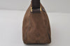 Authentic GUCCI Hand Bag Pouch Purse GG Canvas Leather 106644 Brown 0082J