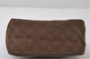 Authentic GUCCI Hand Bag Pouch Purse GG Canvas Leather 106644 Brown 0082J