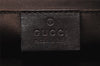 Authentic GUCCI Hand Bag Pouch Purse GG Canvas Leather 106644 Brown 0082J