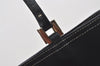 Authentic FENDI Vintage Shoulder Hand Bag Purse Canvas Leather Navy 0083J