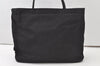 Authentic PRADA Vintage Nylon Tessuto Shoulder Tote Bag Black 0084J