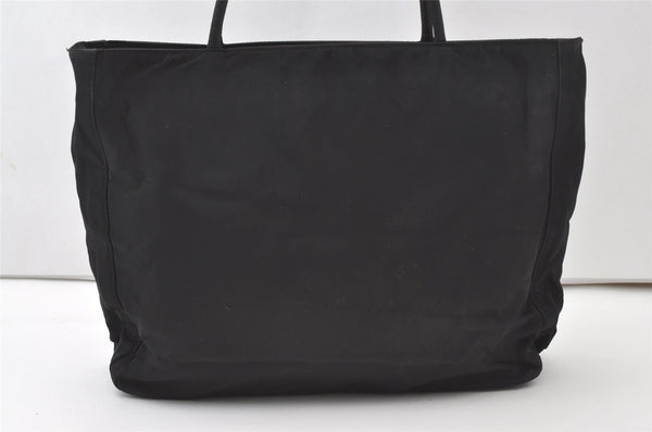 Authentic PRADA Vintage Nylon Tessuto Shoulder Tote Bag Black 0084J