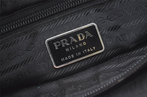 Authentic PRADA Vintage Nylon Tessuto Shoulder Tote Bag Black 0084J