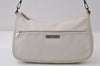Authentic GUCCI Bamboo Shoulder Hand Bag Purse Leather 0013865 White 0085J