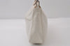 Authentic GUCCI Bamboo Shoulder Hand Bag Purse Leather 0013865 White 0085J
